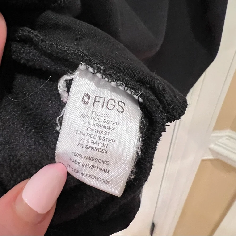 Figs On Shift Fleece Jacket Black Men’s Medium Full Zip - Picture 6 of 6